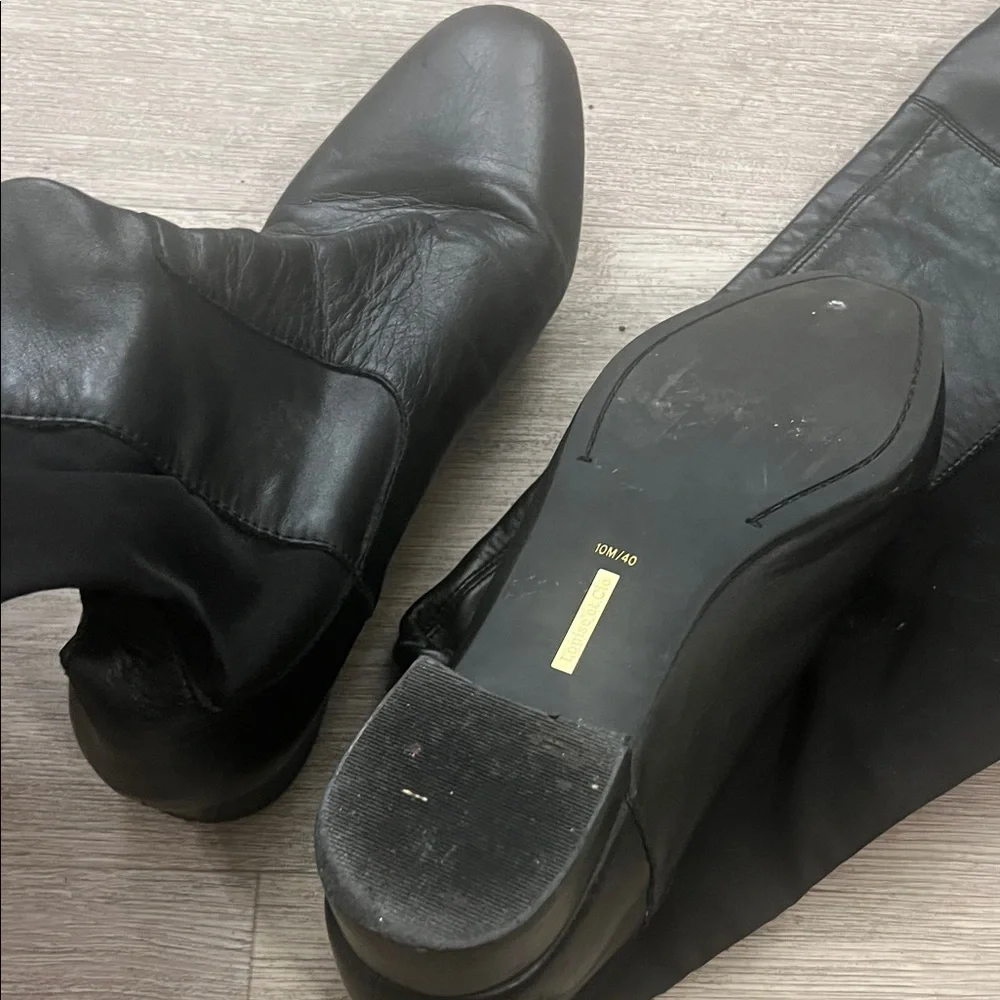 Louise et Cie - Black Leather knee height boots - Picture 6 of 7